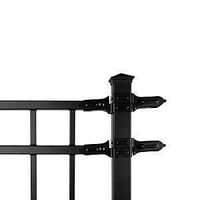 FENCE POST STL TXRD BLK 2X2IN 