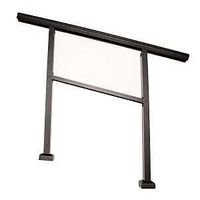 Nuvo Iron BLSK3S Handrail Kit, Aluminum, Textured Black, Powder-Coated, For: 2 to 3 High-Step Railing Projects