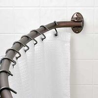 Zenith 35603HB04 Adjustable Curved Shower Curtain Rod