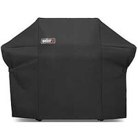 Weber 7108 Grill Cover, 67 in W, 48 in H, Polyester, Black