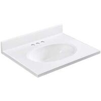 SINK OVAL BASIN SLD WH 25X19IN