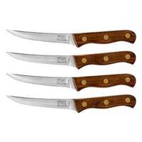 STEAK KNIFE SET SS WD HNDL 5IN