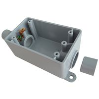 PVC SWITCH BOX 1/2 AND 3/4 IN 