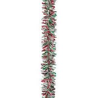 GARLAND SNOW/RED/GREEN DELUXE 