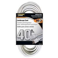 CORD EXT 16AWG 3C 40FT 13A WHT