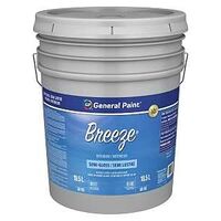 General Paint 50-110-20 Interior Paint, Semi-Gloss Sheen, White, 5 gal, 310 to 420 sq-ft Coverage Area