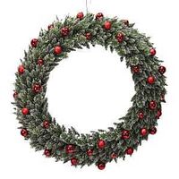 GLITTER WREATH PRELIT G40 5FT 