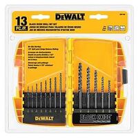 DeWALT DW1163 Drill Bit Set, 13-Piece, Black Oxide