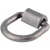 Keeper 89317-8C Surface Mount D-Ring Anchor, Heavy-Duty, Stainless Steel, Silver