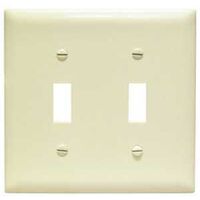 WALL PLATE 2GANG 2 TOGGLE IVRY