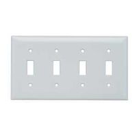 TOGGLE SWITCH WALLPLATE 4G WHT