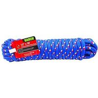 BARON 42617 Rope, 1/2 in Dia, 50 ft L, Polypropylene, Blue/Red/White