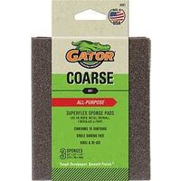 Gator 4641 Sanding Pad, 5-1/2 in L, 4-1/2 in W, 60 Grit, Coarse, Aluminum Oxide Abrasive