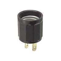 Leviton 007-00061-000 Non-Grounded Lamp Holder Adapter