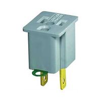 Leviton 028-00274-000 Grounding Outlet Adapter