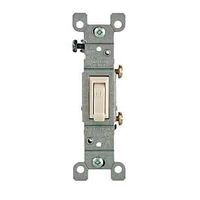 Leviton 208-01451-02T Framed Grounded Toggle Switch