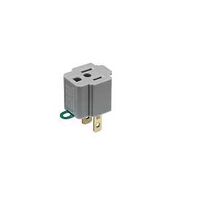 ADAPTER GROUND 3TO2 GRY 2PK   