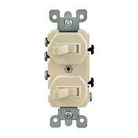 Leviton R61-05241-IKS Duplex Toggle Switch With Grounding Screw
