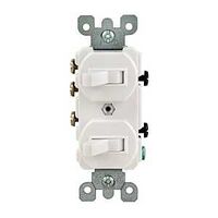 Leviton R62-05241-0WS Duplex Toggle Switch With Grounding Screw