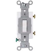 Leviton S08-CS120-2WS Grounded Toggle Switch