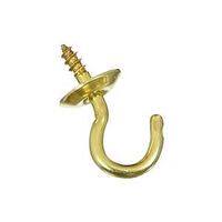 HOOK CUP SOLID BRASS 1/2IN    