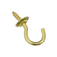 HOOK CUP SOLID BRASS 3/4IN    