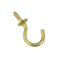 HOOK CUP SOLID BRASS 1IN      