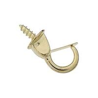 HOOK CUP SAFETY BRASS 7/8IN   