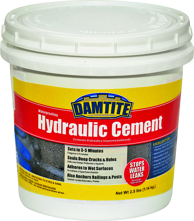 Damtite 7031 Hydraulic Cement, Powder, 2.5 Lb Pail