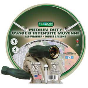 5/8-inch X 75-foot All Weather Garden Hose - 4 Ply Medium Duty