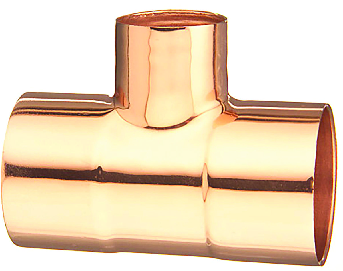 Elkhart 111R Series 1-1/2" × 1/2" Copper Reducing Sweat Tee – High‑Performance Plumbing Fitting