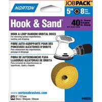 49225 5-inch 8 Hole P40 Hook & Loop Sanding Discs, 20 Pack, Aluminum Oxide