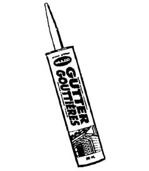 PPG White Liquid Gutter Seal – 300 mL Tube