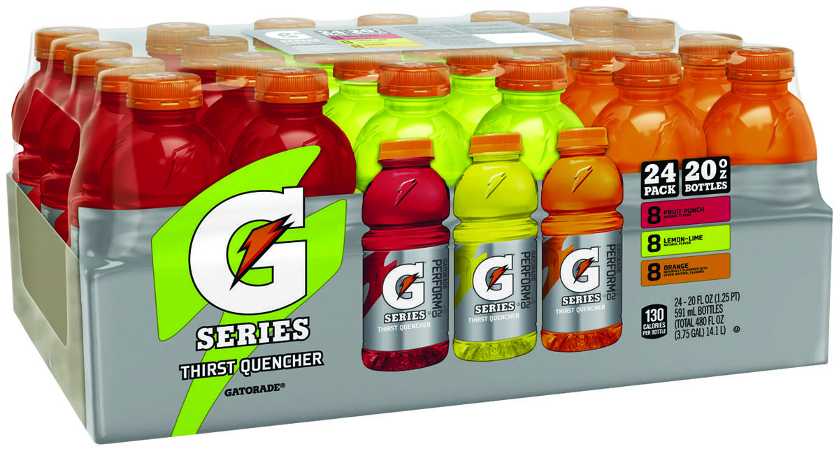 Gatorade 05886 Thirst Quencher Sports Drink, Liquid, Cool Blue, Fruit Punch, Lemon-Lime, 20 oz Bottle