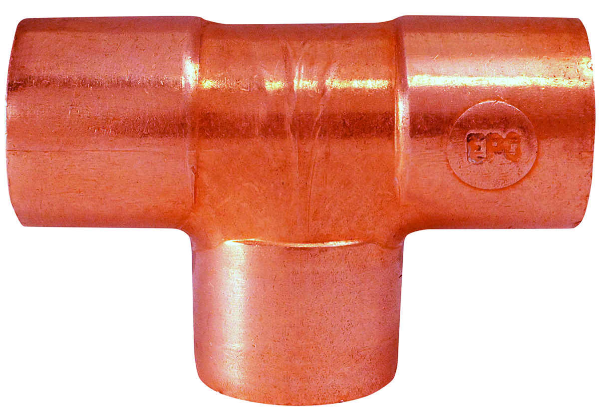 EPC 111 Series Copper Sweat Pipe Tee, 1-1/4 In