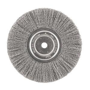 Dw4907 8 Inch Carbon Steel Crimped Bench Wire Wheel With 5/8 Inch Arbor