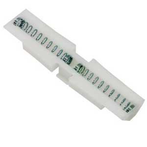 White Powder-Coated Plastic Slide Guide