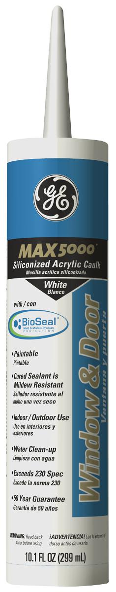 GE Clear Siliconized Acrylic Sealant for Windows & Doors – Fast‑Cure 10 oz Cartridge