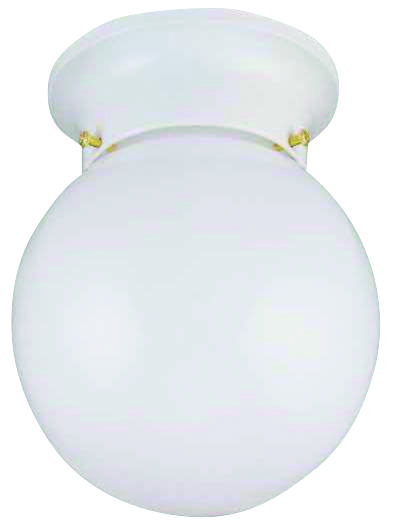 Modern Metal Ceiling Light Fixture – Single A19/CFL Lamp, 120V, 60W