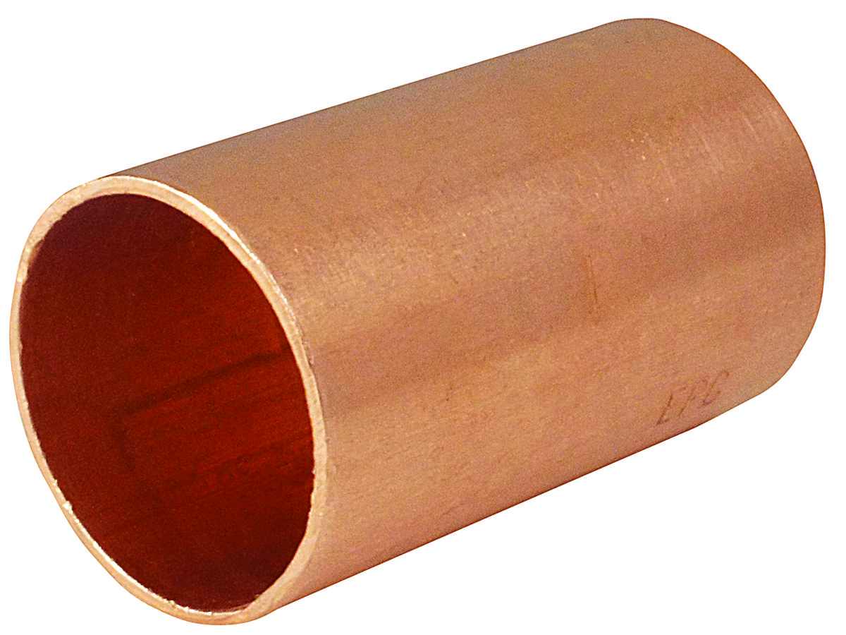 Nibco U600‑RS 1/4‑in Copper Sweat Pipe Coupling with Rolled Tube Stop – 912 psi Rating