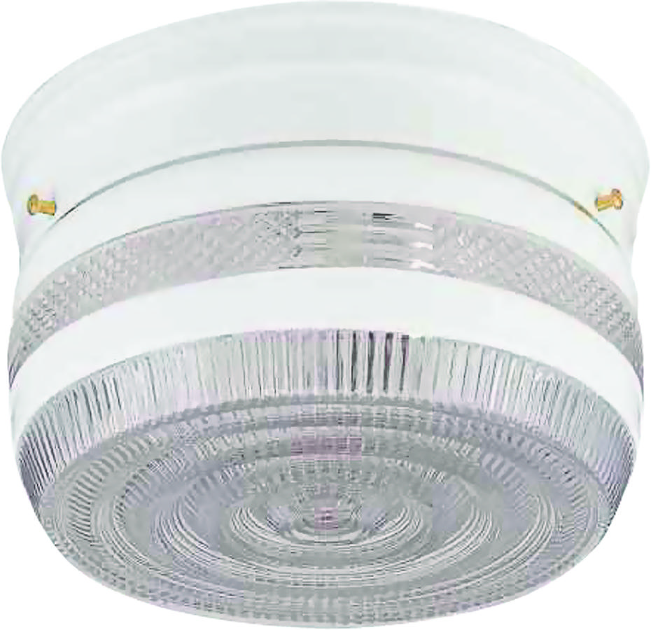 Boston Harbor Two-Light White Ceiling Fixture – 120V, 60W, A19 or CFL Compatible