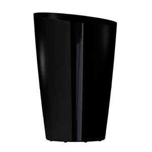 Dcn 13-inch Round Tall Planter In Black - Model Dcn221336