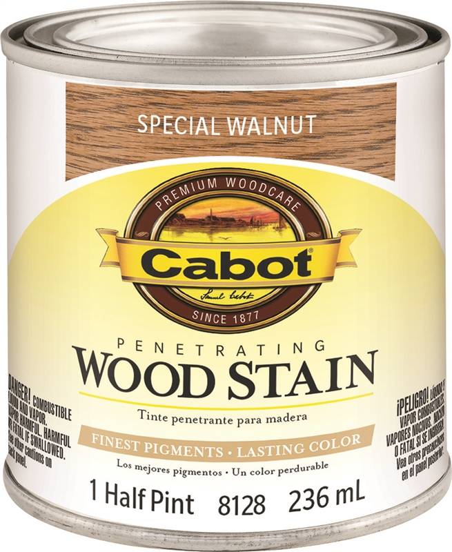 Cabot 8128 Oil Based Penetrating Wood Stain, 0.5 pt Container, 400 ...