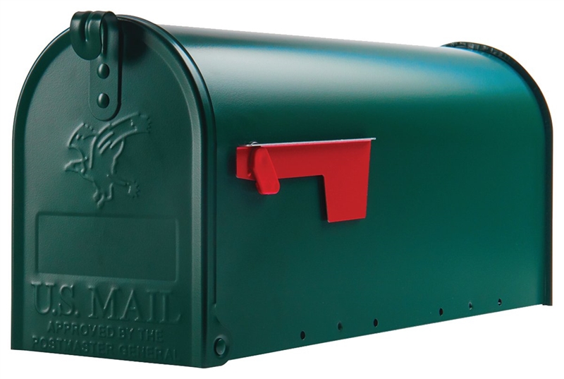 Rustic Galvanized Metal Bird Post MailBox Shabby Chic Style Decor