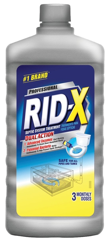 RID-X 1920089447 Septic System Treatment, Liquid, Blue/Green, Soap