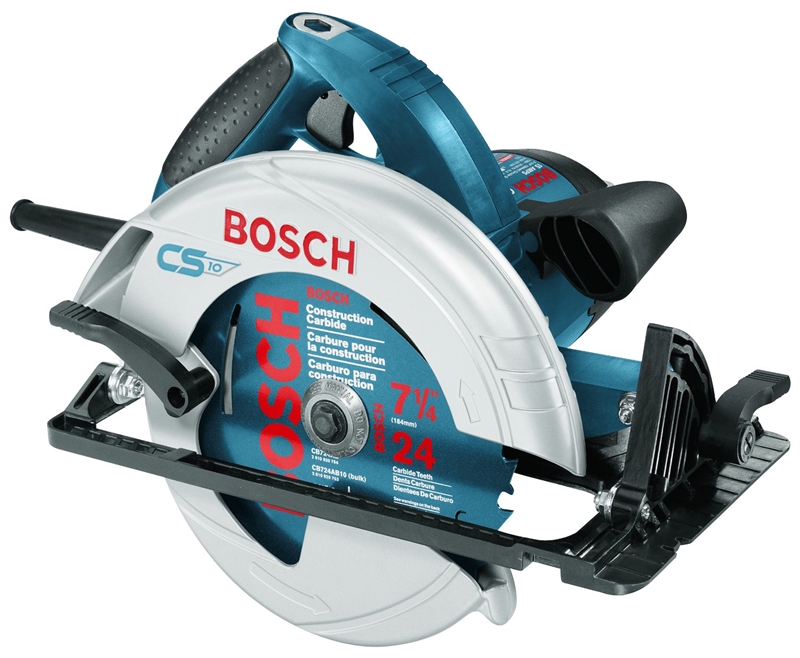 Bosch CS10 Corded Circular Saw, 120 V, 15 A, 7-1/4 in