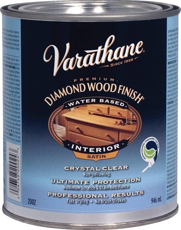 Rustoleum Y200241 Varathane Wood Finish Interior Water Based Satin