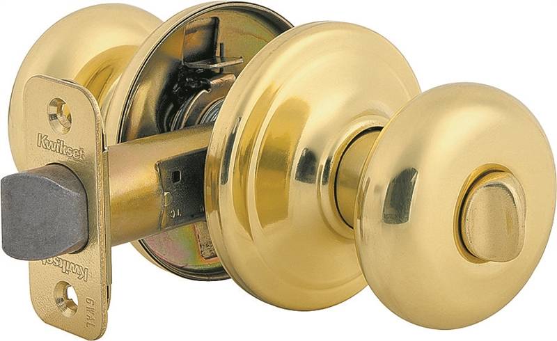 brass door handle with lock