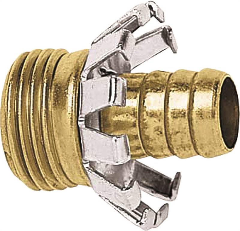 thumbnail image 2 of Gilmour C12F 1/2-Inch Hot Water Brass Hose Clinch Coupler - 2 Pack, Hose Repair 2 of 6