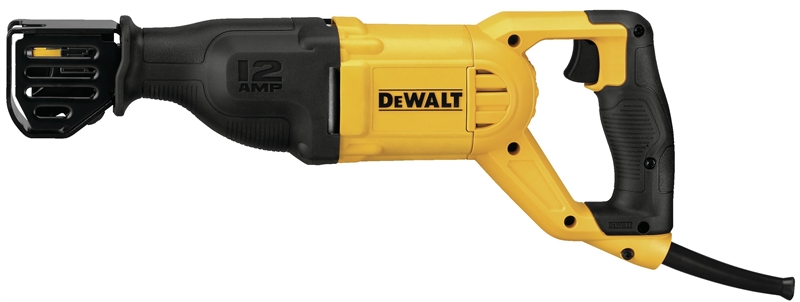 DeWALT DWE305 Reciprocating Saw, 12 A, 17-1/2 in L Blade, 1-1/8 in L  Stroke, 2900 spm